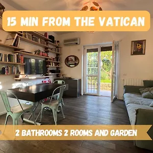 15 Min From The Vatican Wi-fi And Garden , Roma Italia